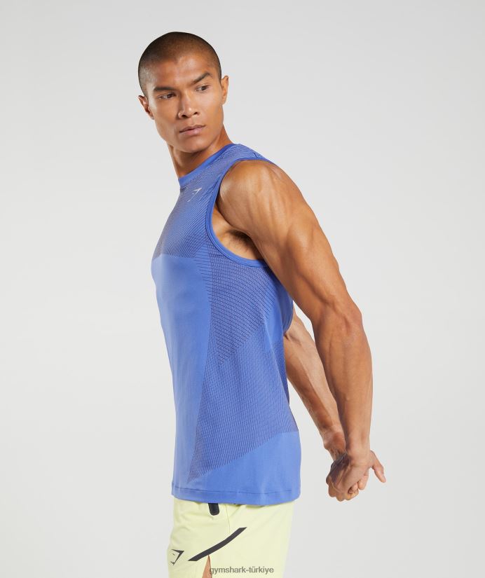apeks dikişsiz tank erkeklerGymshark mahkeme mavisi/oniks grisi 02H048914