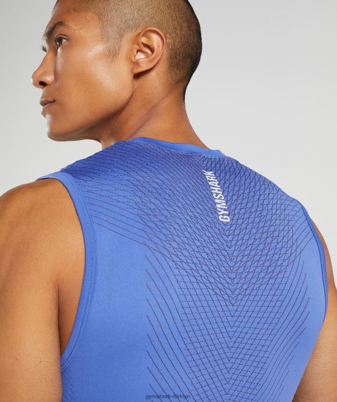 apeks dikişsiz tank erkeklerGymshark mahkeme mavisi/oniks grisi 02H048914