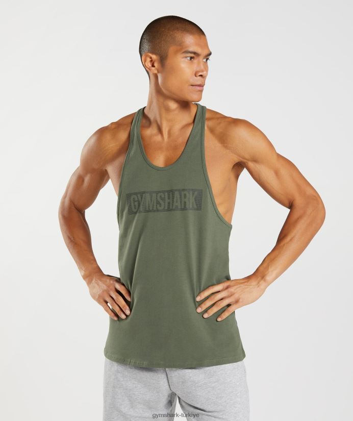 blok kirişi erkeklerGymshark çekirdek zeytin 02H0481014