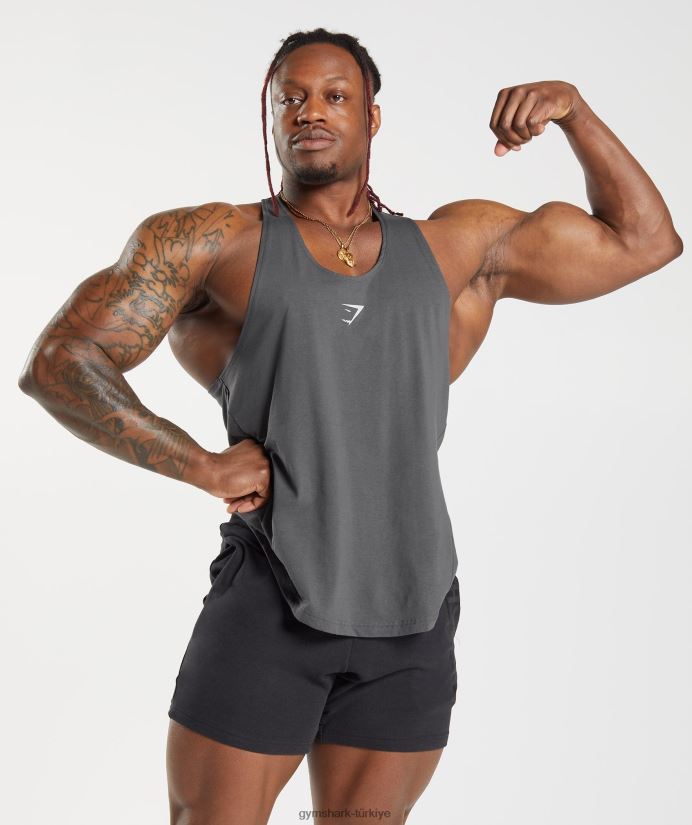 cesur kiriş erkeklerGymshark siluet gri 02H0481015