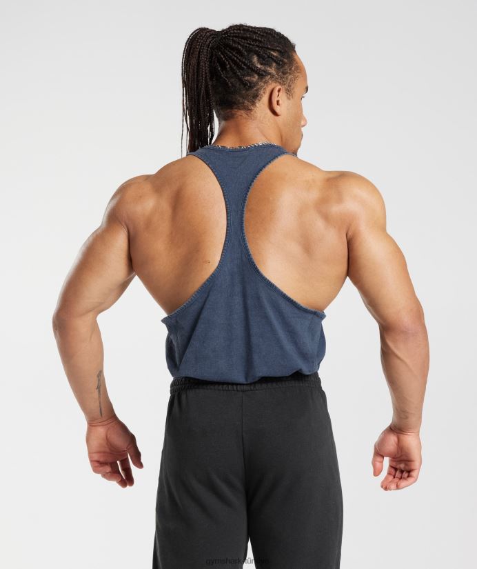 elektrikle yıkanmış kiriş erkeklerGymshark akşam mavisi 02H048983