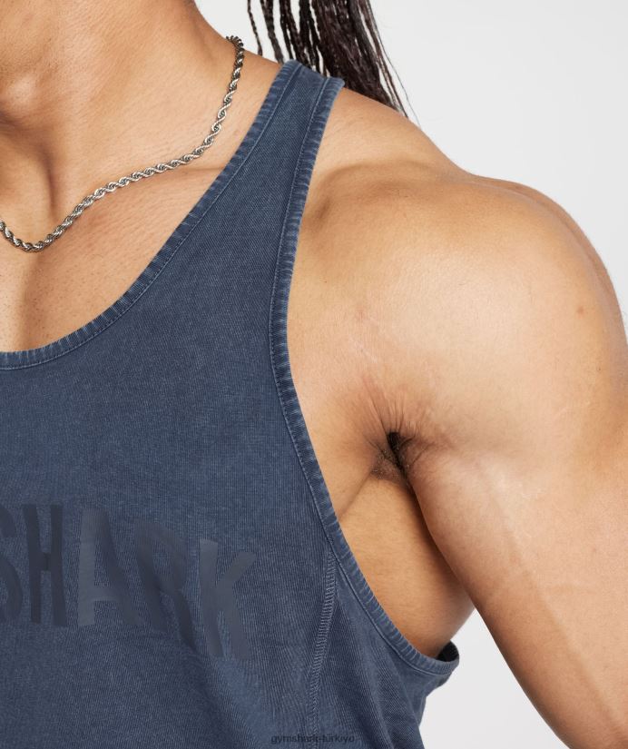 elektrikle yıkanmış kiriş erkeklerGymshark akşam mavisi 02H048983