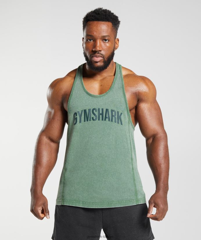 elektrikle yıkanmış kiriş erkeklerGymshark iguana yeşili 02H0481001