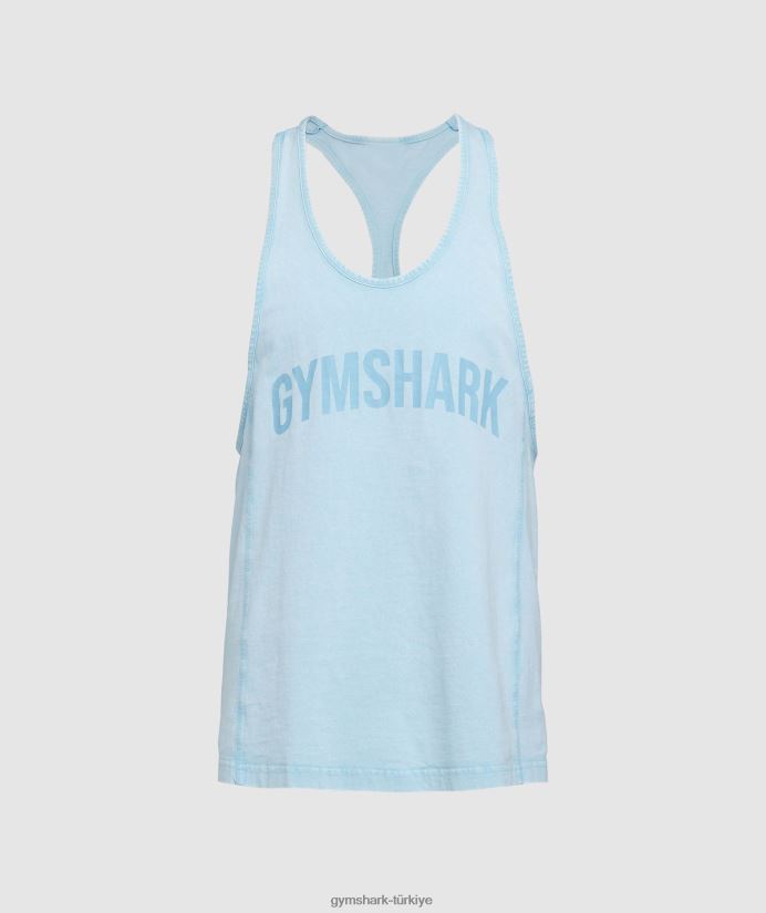 elektrikle yıkanmış kiriş erkeklerGymshark ozon mavisi 02H048982
