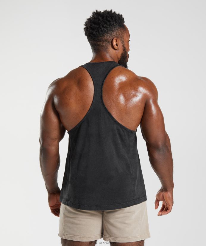 elektrikle yıkanmış kiriş erkeklerGymshark siyah 02H048977