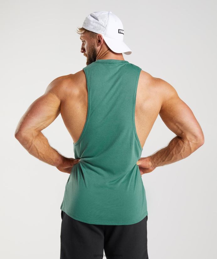 eski düşme kollu tank erkeklerGymshark Hoya yeşili 02H048960