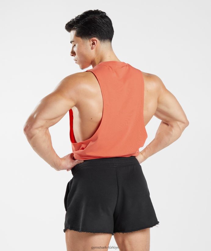 eski düşme kollu tank erkeklerGymshark havacılık turuncu 02H048959