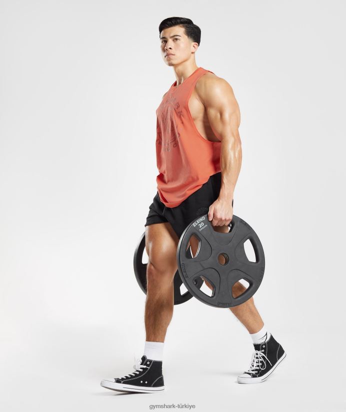 eski düşme kollu tank erkeklerGymshark havacılık turuncu 02H048959