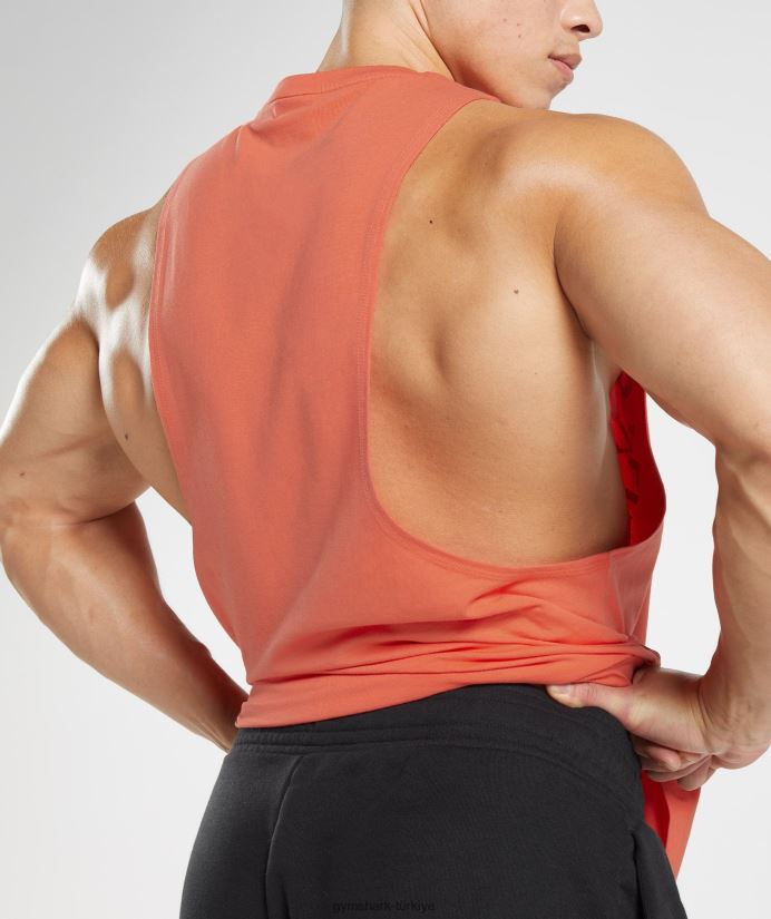 eski düşme kollu tank erkeklerGymshark havacılık turuncu 02H048959