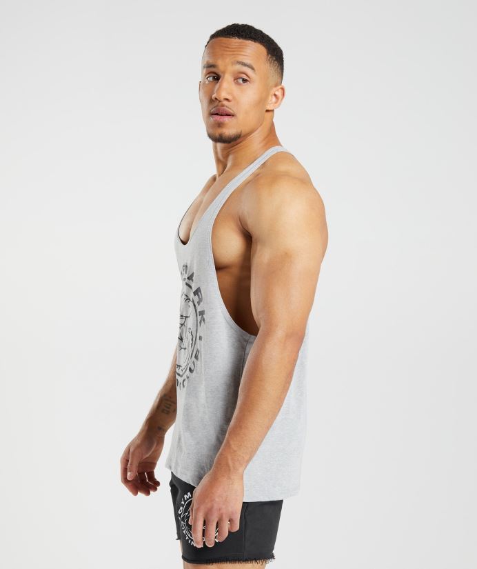 eski kiriş erkeklerGymshark açık gri çekirdekli marn 02H048999