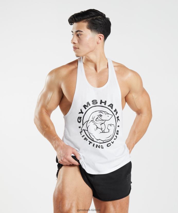 eski kiriş erkeklerGymshark beyaz 02H0481016