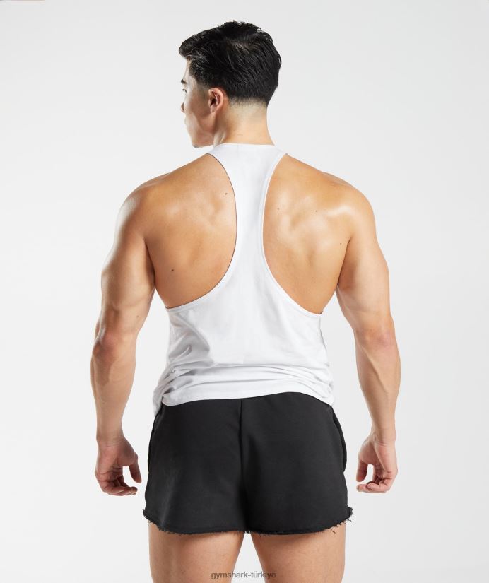 eski kiriş erkeklerGymshark beyaz 02H0481016
