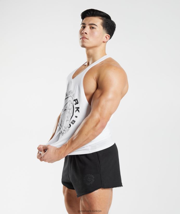 eski kiriş erkeklerGymshark beyaz 02H0481016