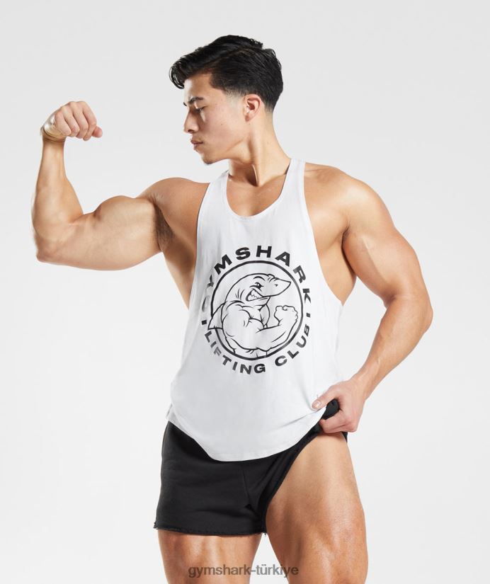 eski kiriş erkeklerGymshark beyaz 02H0481016