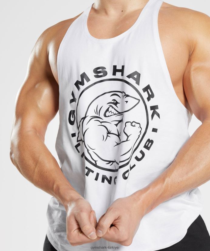 eski kiriş erkeklerGymshark beyaz 02H0481016