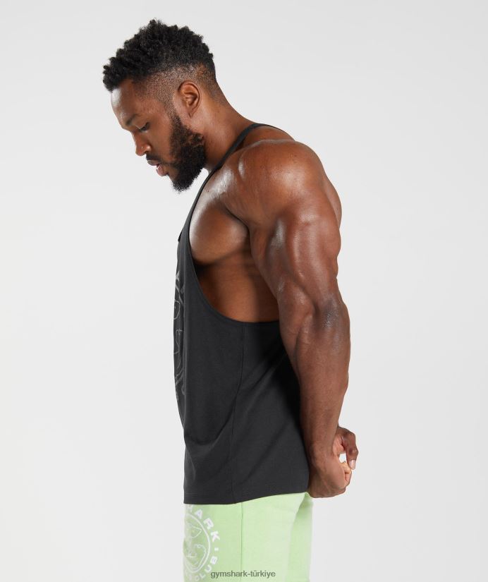 eski kiriş erkeklerGymshark siyah 02H0481008