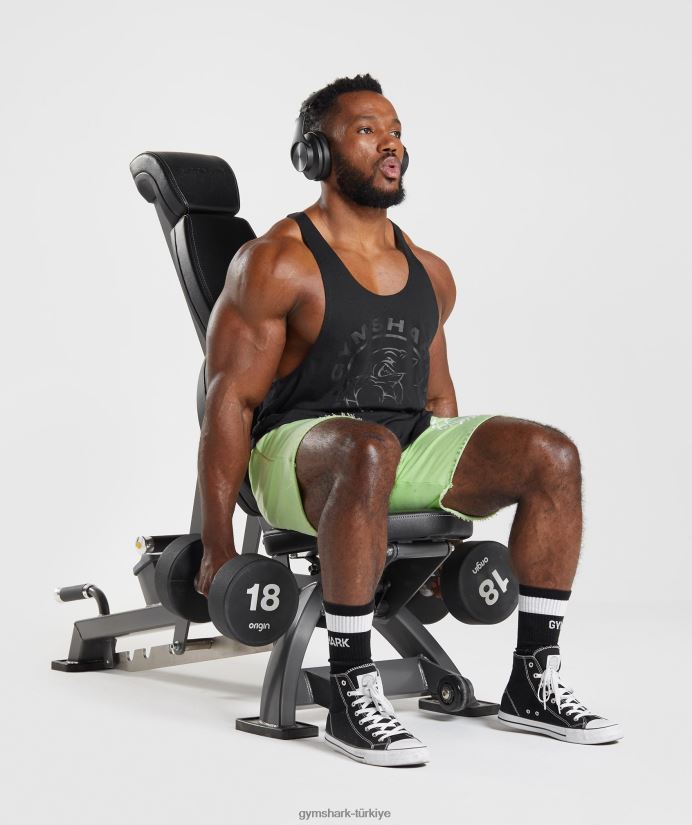 eski kiriş erkeklerGymshark siyah 02H0481008