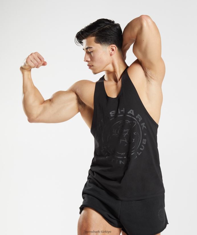 eski kiriş erkeklerGymshark siyah 02H0481019