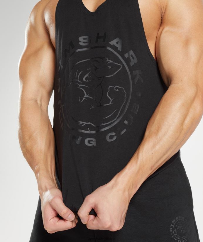 eski kiriş erkeklerGymshark siyah 02H0481019