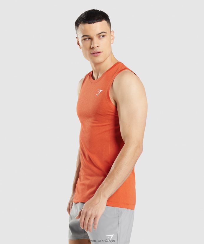 hayati dikişsiz hafif tank erkeklerGymshark papaya portakal marn 02H048900