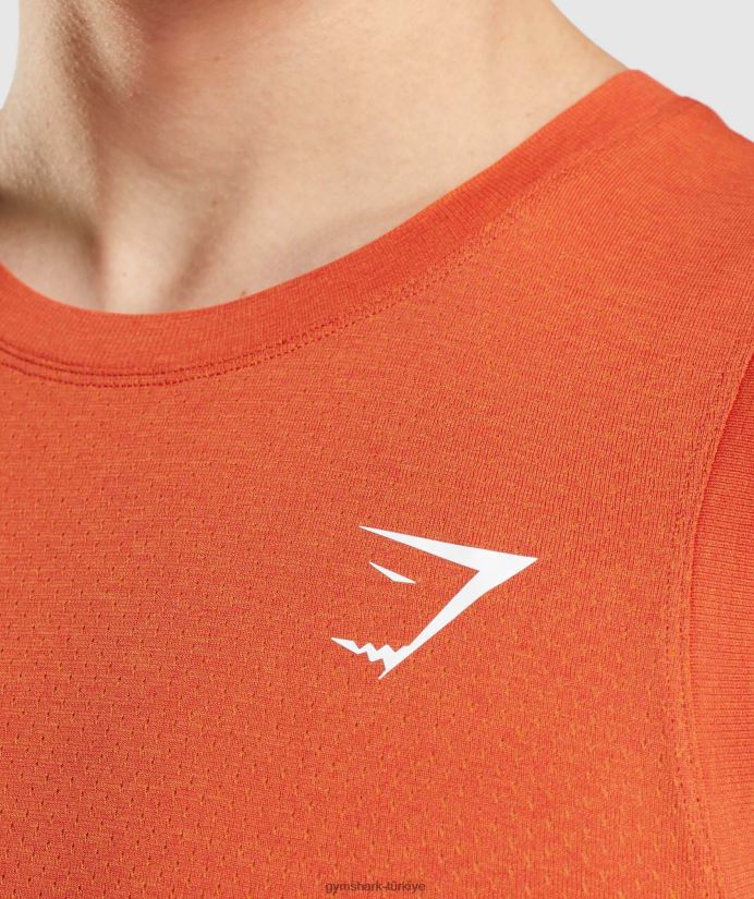 hayati dikişsiz hafif tank erkeklerGymshark papaya portakal marn 02H048900