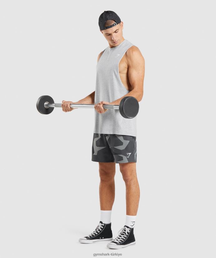 kritik 2.0 düşme kollu tank erkeklerGymshark açık gri marn 02H048887