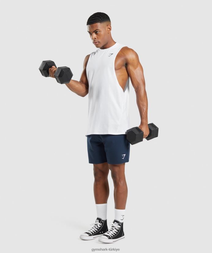 kritik 2.0 düşme kollu tank erkeklerGymshark beyaz 02H048901