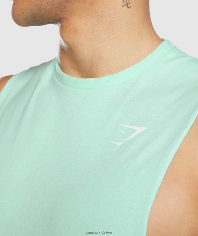 kritik düşme kollu tank erkeklerGymshark turbo mavisi 02H048941