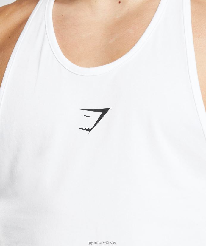 kritik kiriş erkeklerGymshark beyaz 02H048997