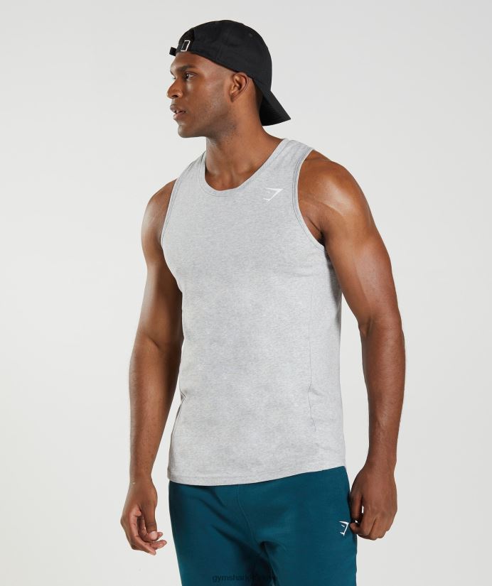 reaksiyon tankı erkeklerGymshark açık gri çekirdekli marn 02H048904