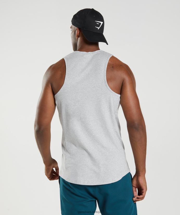 reaksiyon tankı erkeklerGymshark açık gri çekirdekli marn 02H048904
