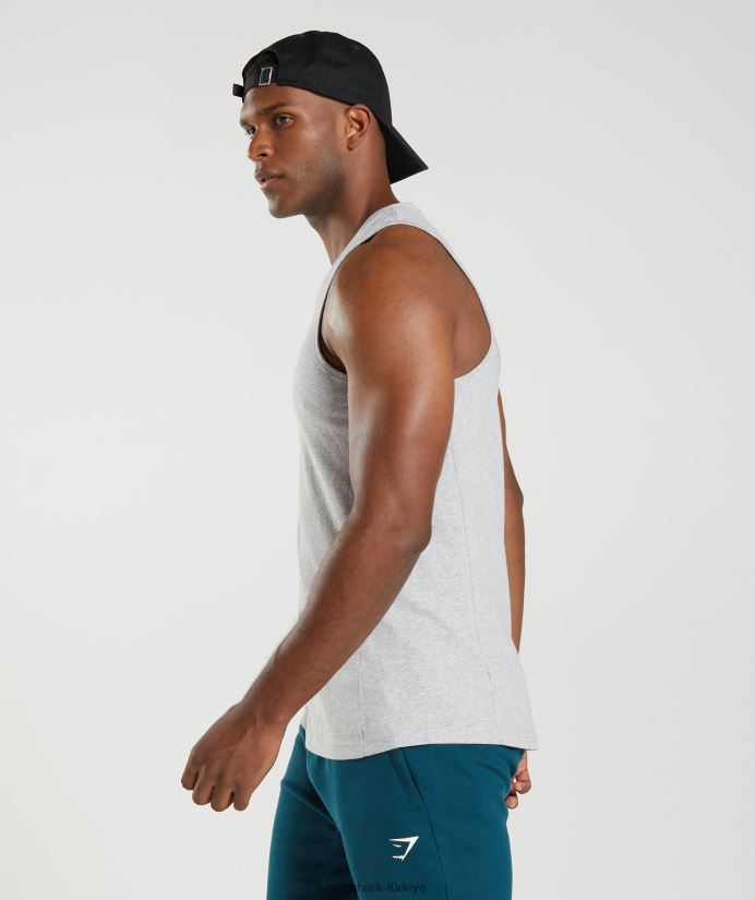 reaksiyon tankı erkeklerGymshark açık gri çekirdekli marn 02H048904