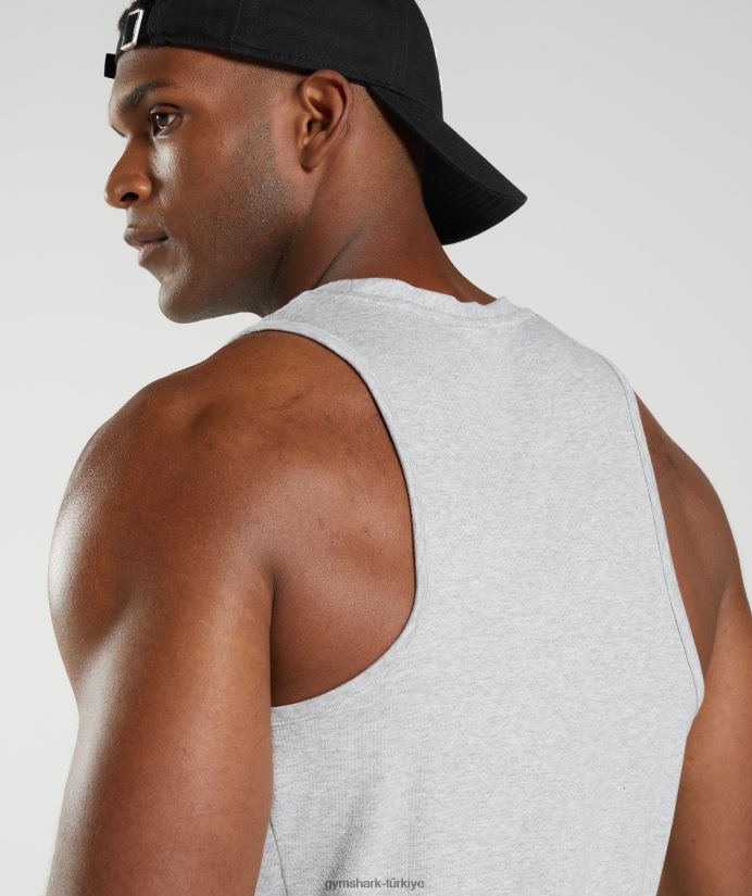 reaksiyon tankı erkeklerGymshark açık gri çekirdekli marn 02H048904
