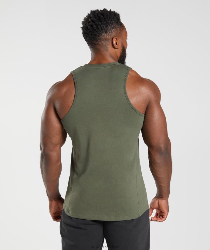 reaksiyon tankı erkeklerGymshark çekirdek zeytin 02H048963