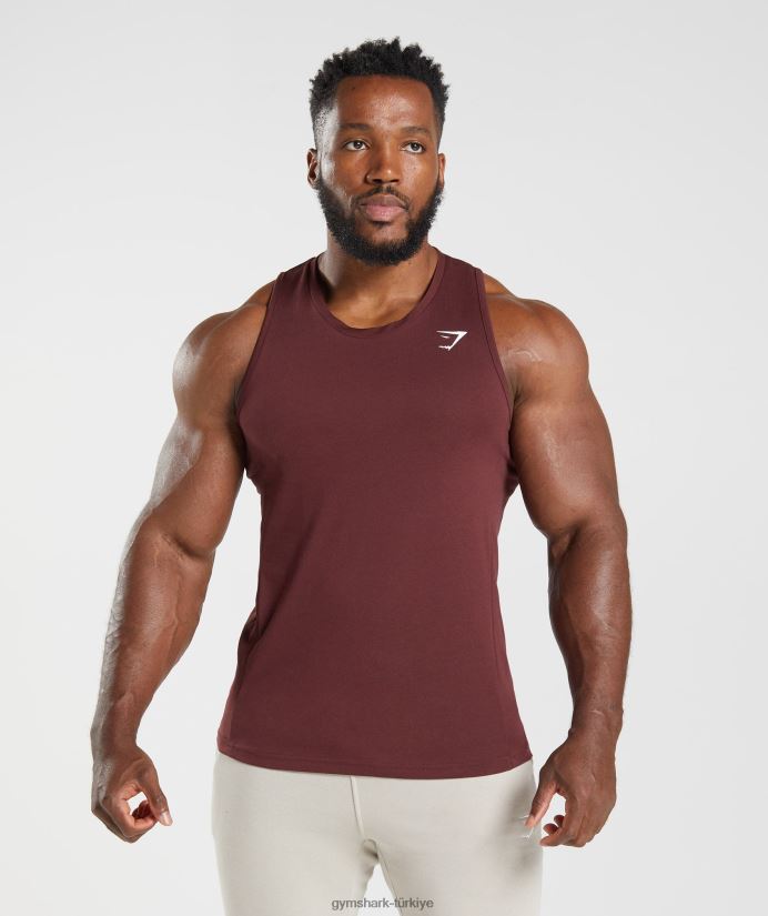 reaksiyon tankı erkeklerGymshark pişmiş bordo 02H048916