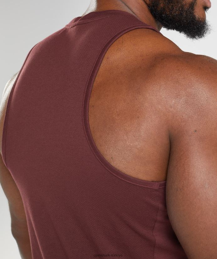 reaksiyon tankı erkeklerGymshark pişmiş bordo 02H048916
