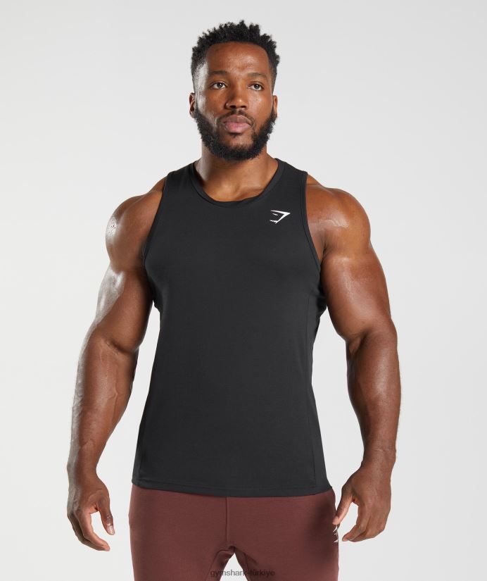 reaksiyon tankı erkeklerGymshark siyah 02H048881