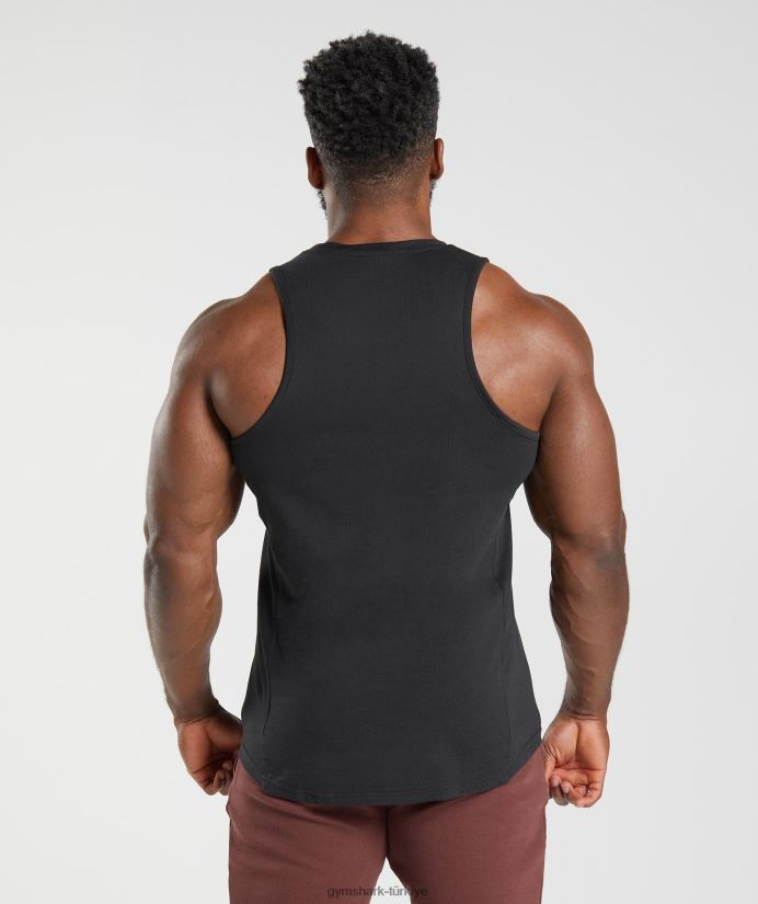 reaksiyon tankı erkeklerGymshark siyah 02H048881