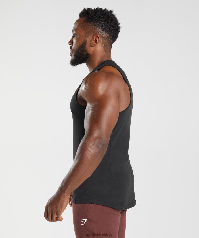 reaksiyon tankı erkeklerGymshark siyah 02H048881