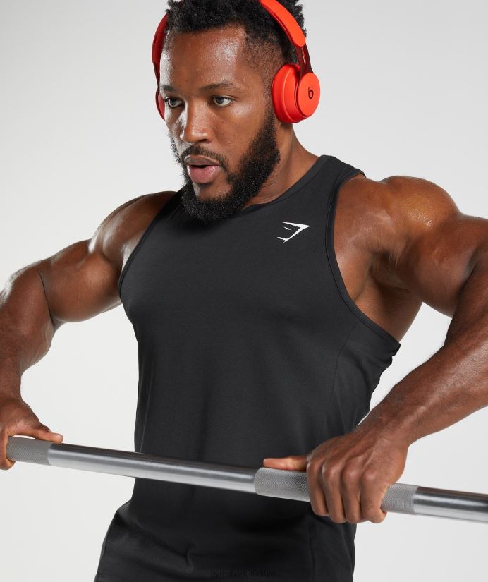 reaksiyon tankı erkeklerGymshark siyah 02H048881