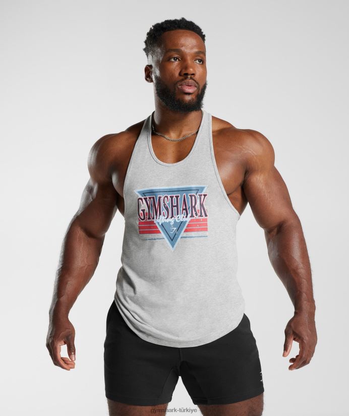 retrodalga kirişi erkeklerGymshark açık gri çekirdekli marn 02H048989