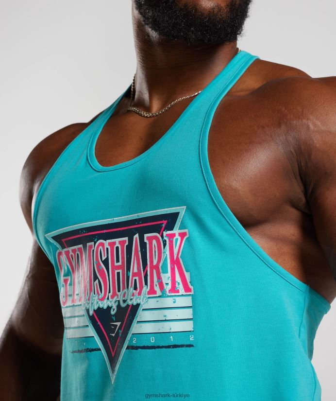 retrodalga kirişi erkeklerGymshark ege mavisi 02H048990
