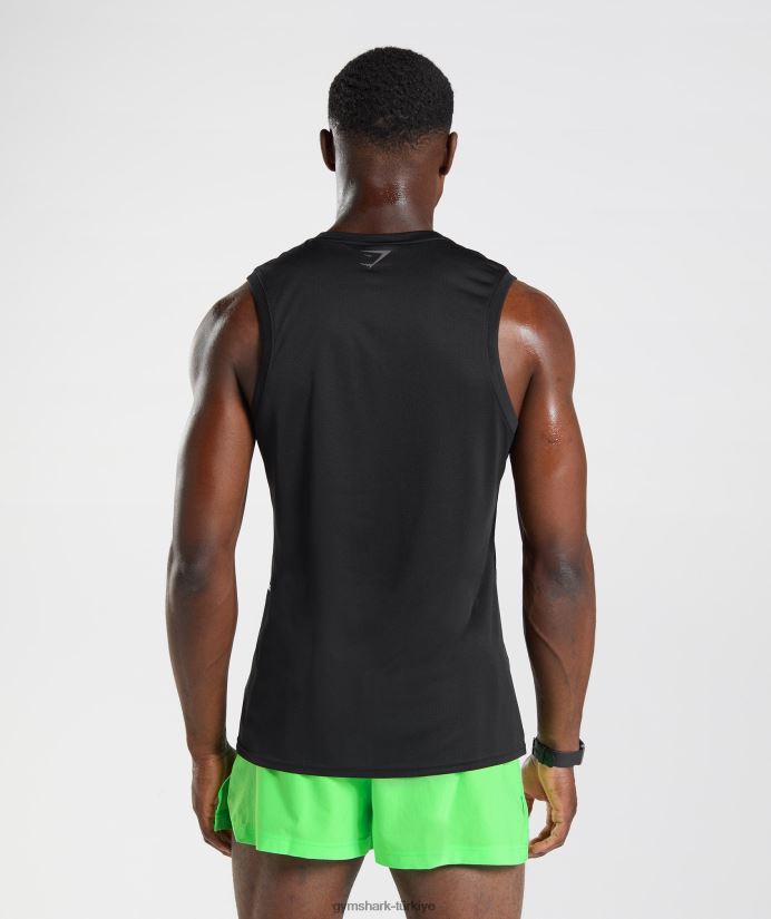 spor tankı erkeklerGymshark siyah/siyah kırçıllı 02H048925