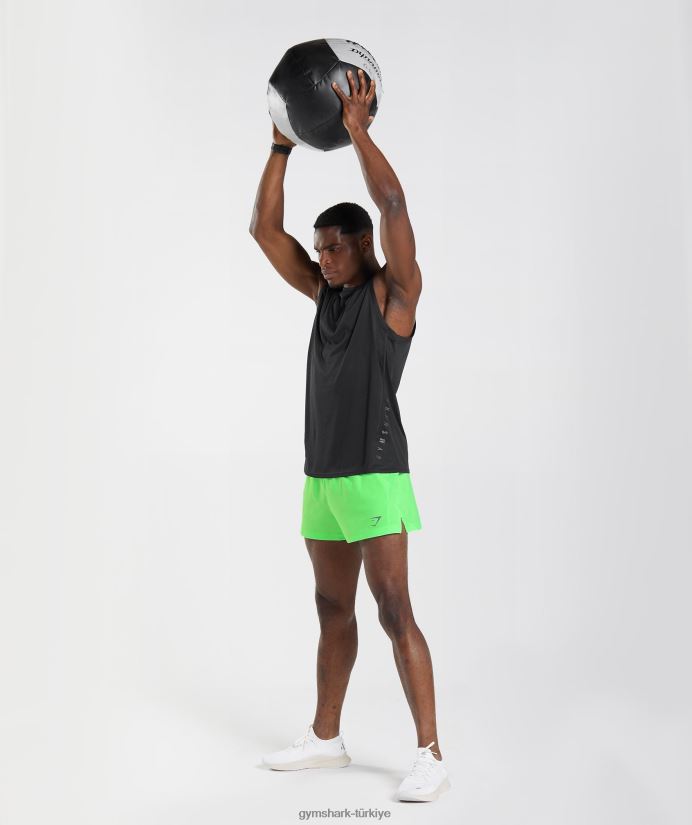 spor tankı erkeklerGymshark siyah/siyah kırçıllı 02H048925