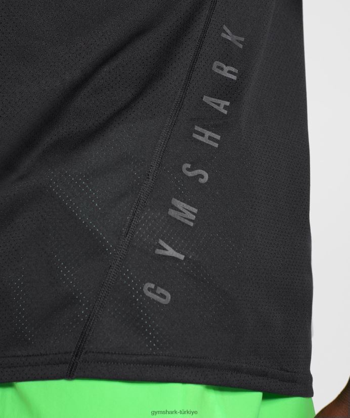 spor tankı erkeklerGymshark siyah/siyah kırçıllı 02H048925