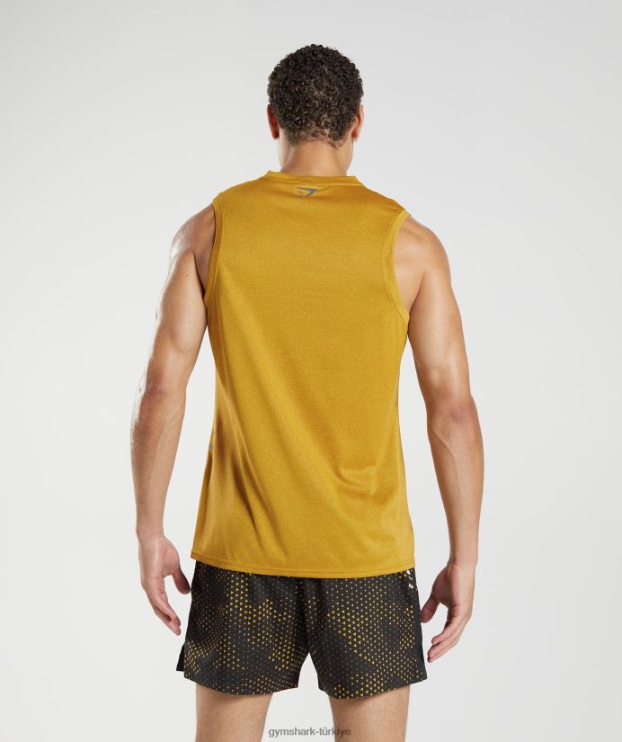 spor tankı erkeklerGymshark zerdeçal sarısı/siyah kırçıllı 02H048913