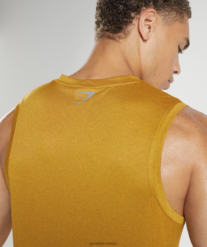 spor tankı erkeklerGymshark zerdeçal sarısı/siyah kırçıllı 02H048913