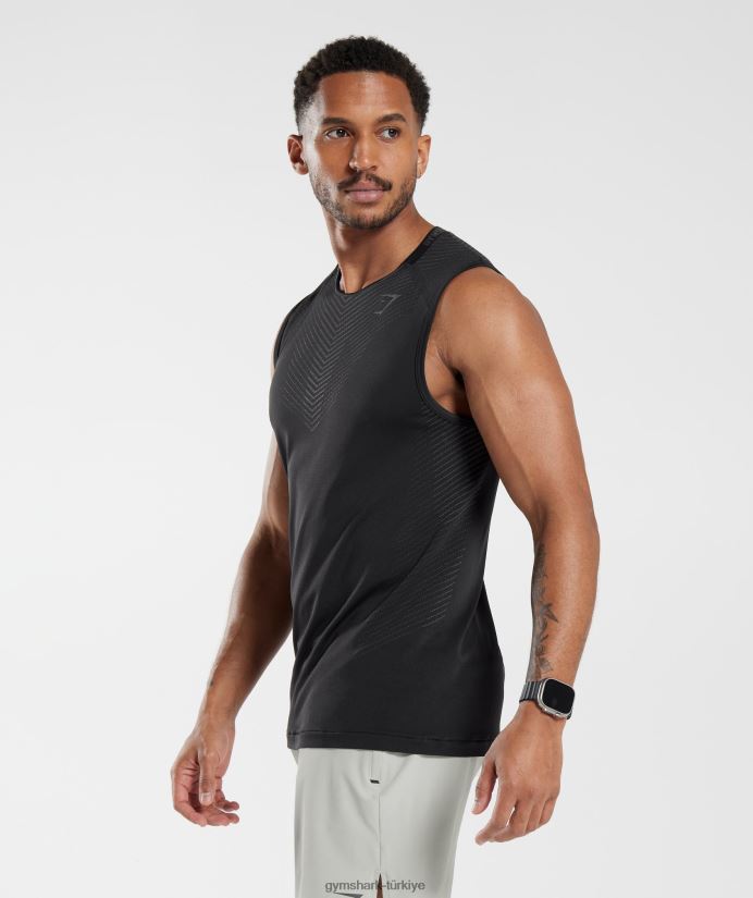 tepe tankı erkeklerGymshark siyah/siluet grisi 02H048972