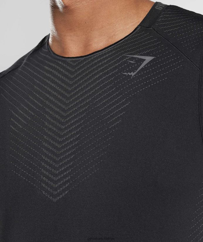 tepe tankı erkeklerGymshark siyah/siluet grisi 02H048972