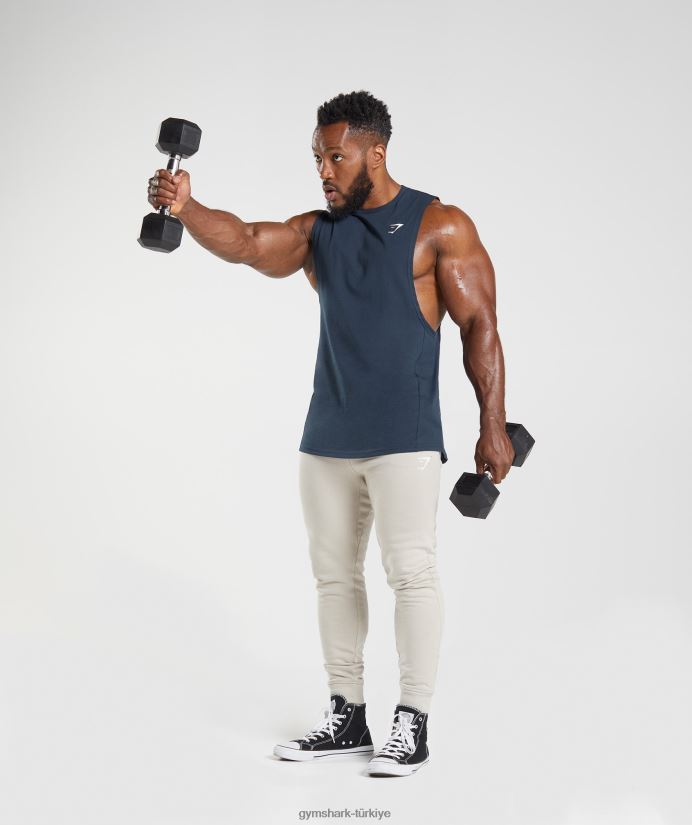 tepki düşürme kolu tankı erkeklerGymshark Donanma 02H048889